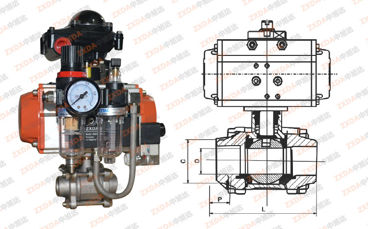 焊接式氣動切斷閥