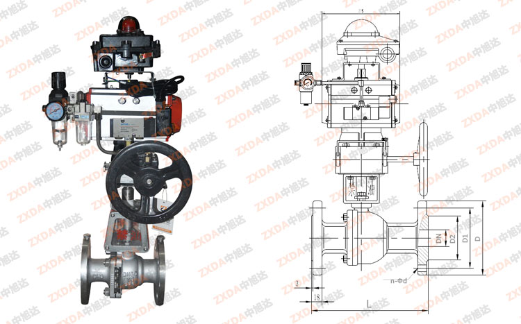 氧氣氣動快速切斷球閥